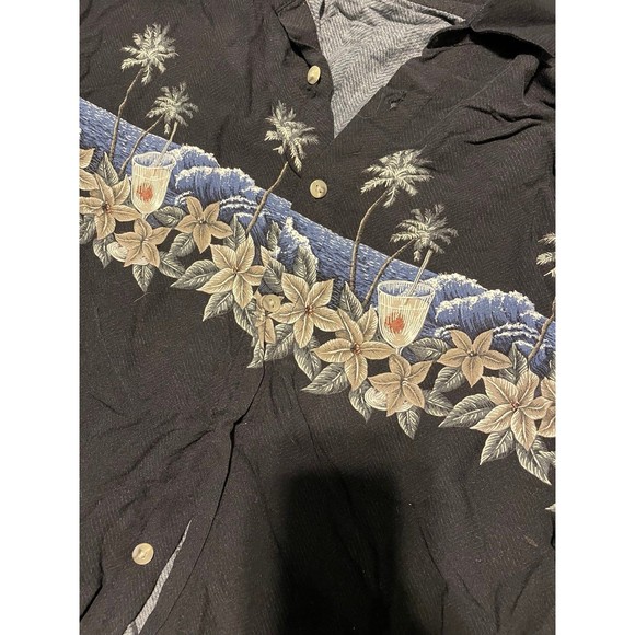 Campia Moda Men’s Beach Palm Tree Shirt Size L - Picture 2 of 4